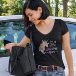 I'm 29 in Unicorn Years V-Neck T-Shirt for Women