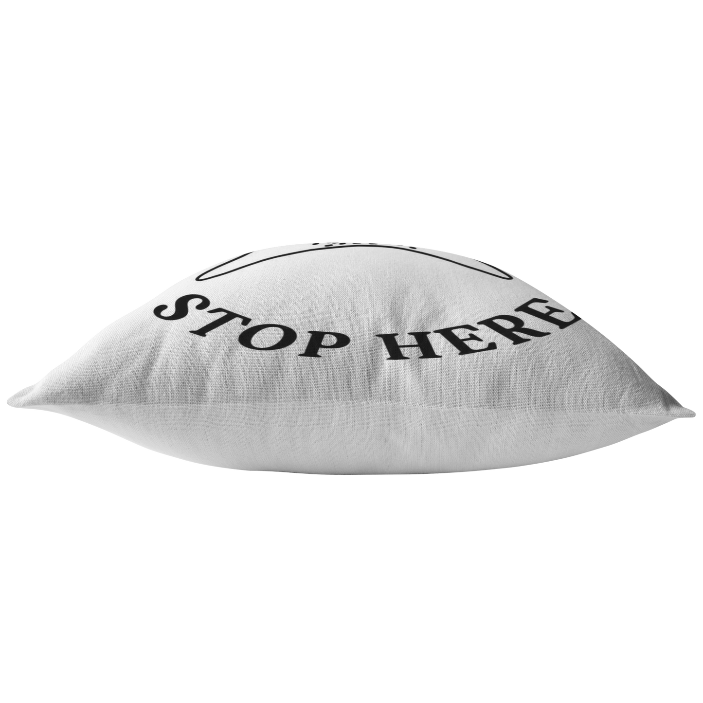 Easter Bunny Stop Here Stuffed Throw Pillow or Zip Pillow Cover