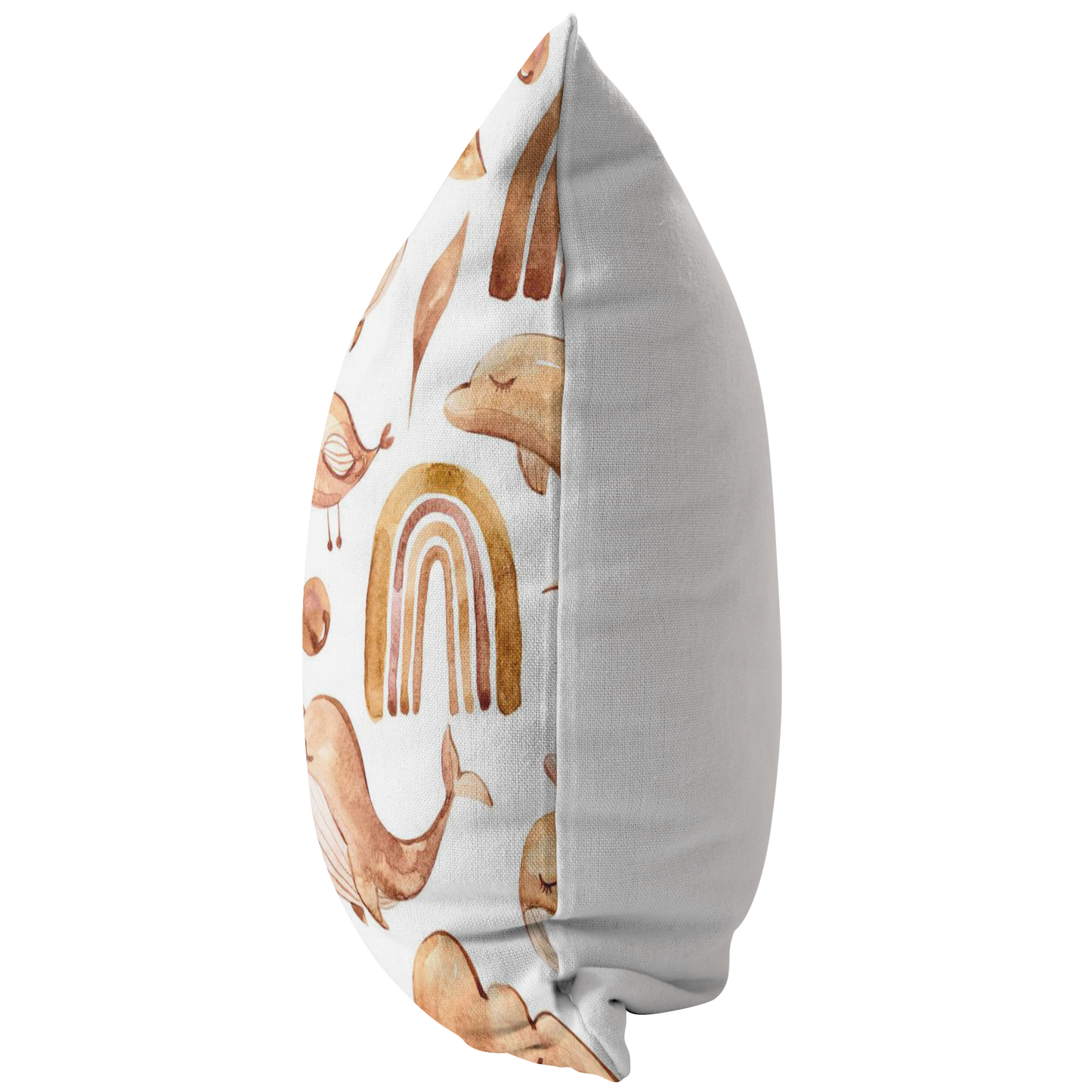 Neutral Boho Pillow Cover | Brown Beige Unisex Nursery Decor