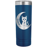 Celestial Black Cat Moon 22oz Skinny Tumbler