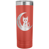 Celestial Black Cat Moon 22oz Skinny Tumbler