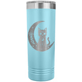 Celestial Black Cat Moon 22oz Skinny Tumbler