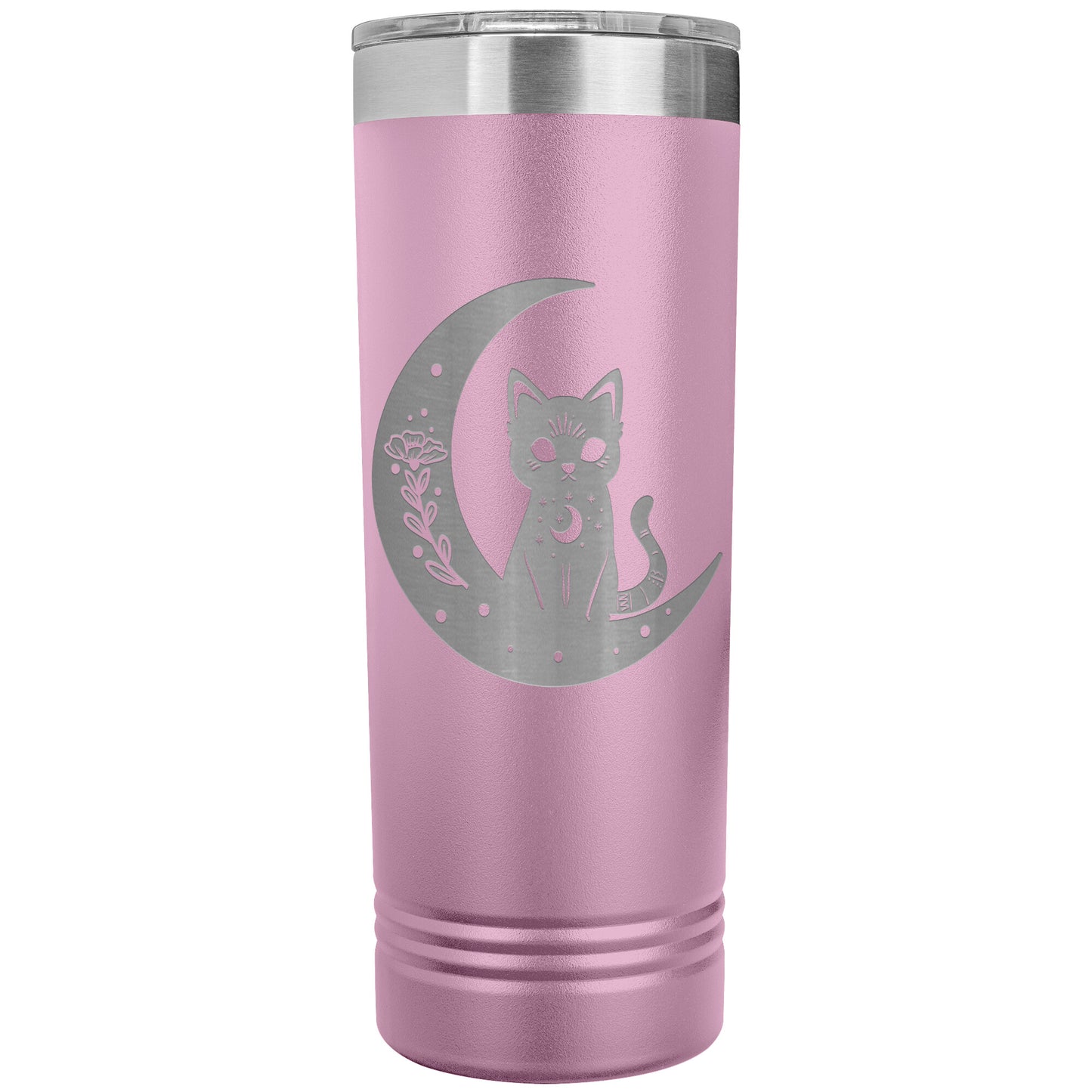 Celestial Black Cat Moon 22oz Skinny Tumbler