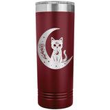 Celestial Black Cat Moon 22oz Skinny Tumbler