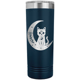 Celestial Black Cat Moon 22oz Skinny Tumbler