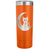 Celestial Black Cat Moon 22oz Skinny Tumbler