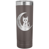 Celestial Black Cat Moon 22oz Skinny Tumbler