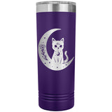 Celestial Black Cat Moon 22oz Skinny Tumbler