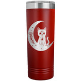 Celestial Black Cat Moon 22oz Skinny Tumbler