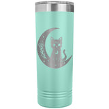 Celestial Black Cat Moon 22oz Skinny Tumbler