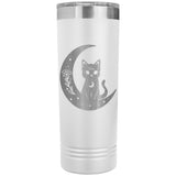 Celestial Black Cat Moon 22oz Skinny Tumbler