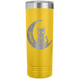 Celestial Black Cat Moon 22oz Skinny Tumbler
