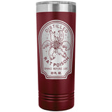 Distilled Rat Poison 22oz Skinny Tumbler Funny Halloween Thermos