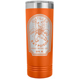 Distilled Rat Poison 22oz Skinny Tumbler Funny Halloween Thermos