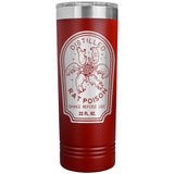 Distilled Rat Poison 22oz Skinny Tumbler Funny Halloween Thermos
