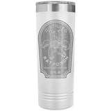 Distilled Rat Poison 22oz Skinny Tumbler Funny Halloween Thermos