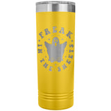 Freak in the Sheets Funny Halloween Ghost 22oz Skinny Tumbler Laser Engraved