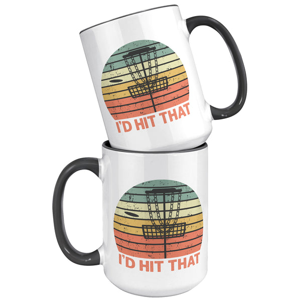 I'd Hit That Disc Golf Repeat Mug Coffee Cup Funny Saying Birthday Christmas Fathers Day Gift for Disk Golfer Men Women Mom Dad Grandpa Him