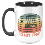 I'd Hit That Disc Golf Repeat Mug Coffee Cup Funny Saying Birthday Christmas Fathers Day Gift for Disk Golfer Men Women Mom Dad Grandpa Him