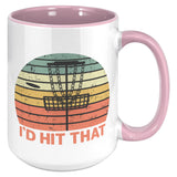 I'd Hit That Disc Golf Repeat Mug Coffee Cup Funny Saying Birthday Christmas Fathers Day Gift for Disk Golfer Men Women Mom Dad Grandpa Him