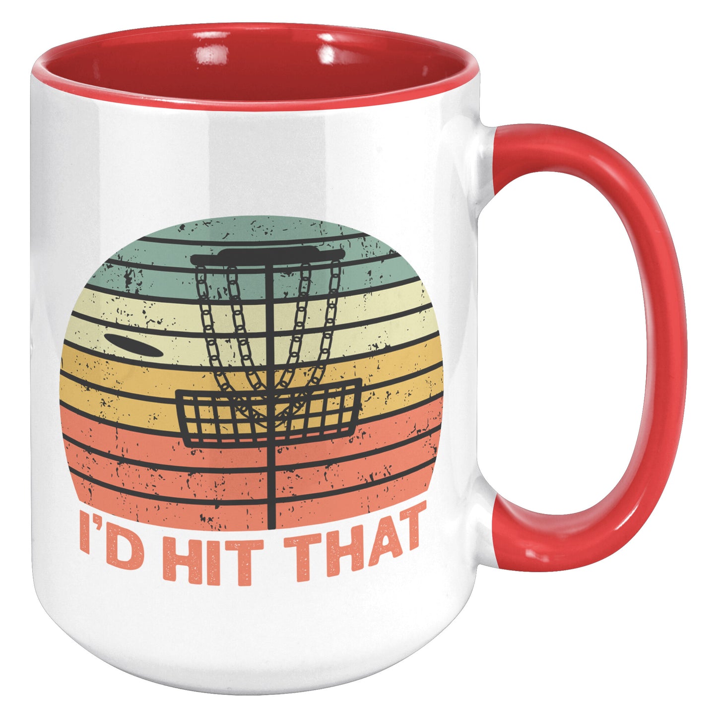 I'd Hit That Disc Golf Repeat Mug Coffee Cup Funny Saying Birthday Christmas Fathers Day Gift for Disk Golfer Men Women Mom Dad Grandpa Him