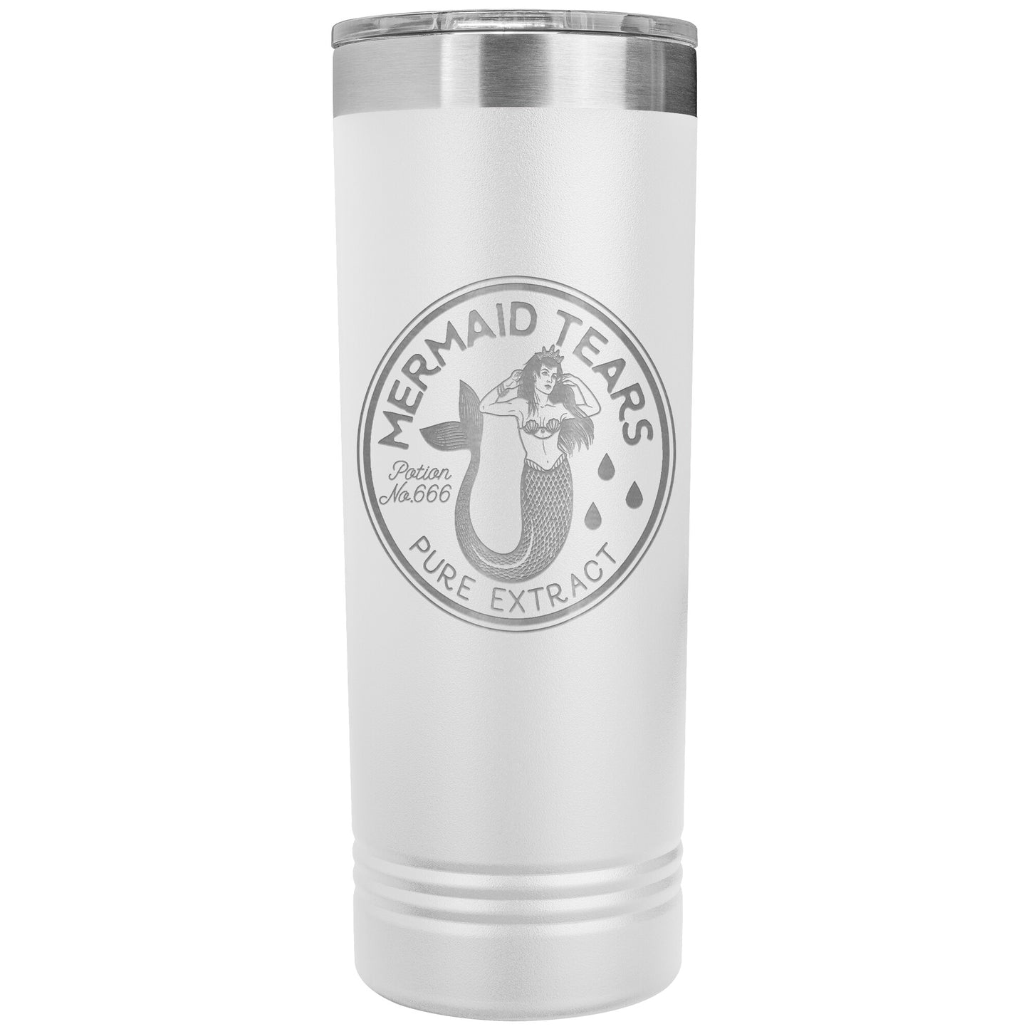 Mermaid Tears 22oz Skinny Tumbler Funny Halloween