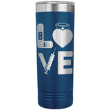 Nurse Love 22oz Skinny Tumbler Laser Engraving Nursing Birthday Christmas Gift