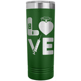 Nurse Love 22oz Skinny Tumbler Laser Engraving Nursing Birthday Christmas Gift