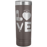 Nurse Love 22oz Skinny Tumbler Laser Engraving Nursing Birthday Christmas Gift