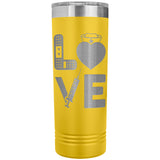 Nurse Love 22oz Skinny Tumbler Laser Engraving Nursing Birthday Christmas Gift