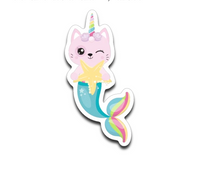 Cat Mermaid Unicorn Vinyl Decal Pack