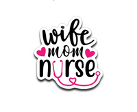 Nurse Decal Sticker Pack | Nurse Appreciation Gift | Set of 5 Cute & Funny Nursing Vinyl Decals