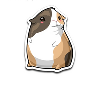 Guinea Pig Decal Pack | 5 Vinyl Decals | Cute Cavy Animal Sticker Set for Laptop, Notebook, Mug, Wall, Tumbler, Cell Phone and More