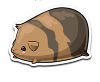 Guinea Pig Decal Pack | 5 Vinyl Decals | Cute Cavy Animal Sticker Set for Laptop, Notebook, Mug, Wall, Tumbler, Cell Phone and More