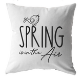 Spring Is in the Air Throw Pillow or Cover with Insert | 16x16 18x18 20x20 26x26 | Decorative Case