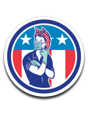 Rosie the Riveter Nurse Decal