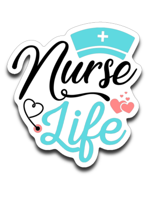 Nurse Life Vinyl Decal Sticker