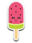 Kawaii Watermelon Popsicle Vinyl Decal Sticker