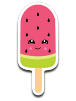 Kawaii Watermelon Popsicle Vinyl Decal Sticker