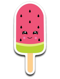 Kawaii Watermelon Popsicle Vinyl Decal Sticker
