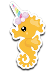 Seahorse Unicorn Vinyl Decal Sticker