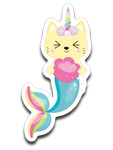 Cat Unicorn Mermaid Caticorn Vinyl Decal