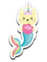 Cat Unicorn Mermaid Caticorn Vinyl Decal