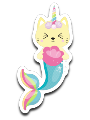 Cat Unicorn Mermaid Caticorn Vinyl Decal