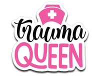 Trauma Queen Vinyl Decal Sticker