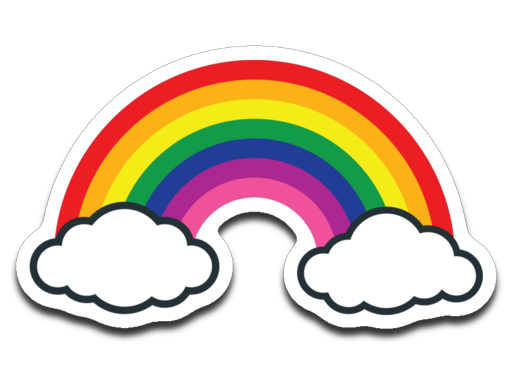 Rainbow Vinyl Decal Sticker