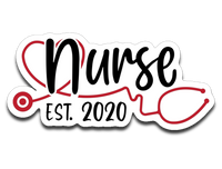 Nurse Est 2020 Vinyl Decal Sticker