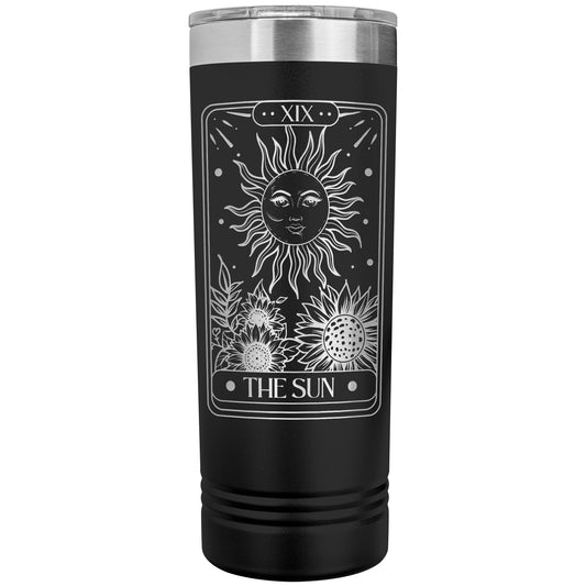 Tarot Card the Sun 22oz Skinny Tumbler