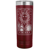 Tarot Card the Sun 22oz Skinny Tumbler