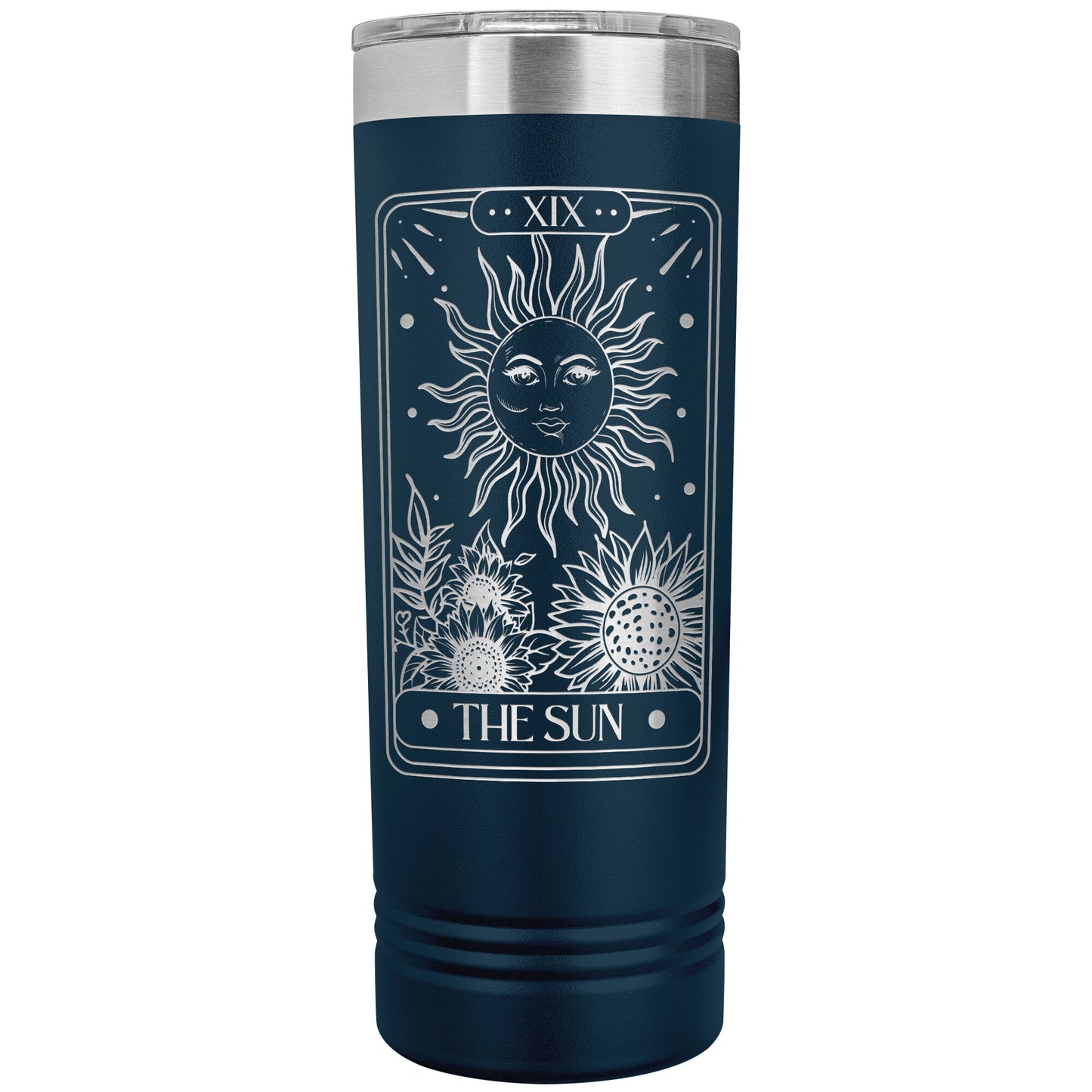 Tarot Card the Sun 22oz Skinny Tumbler